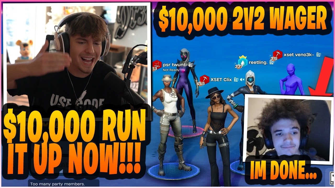 CLIX Put Up $10,000 Against His EX DUO (VENO) In 2v2 BOXFIGHT Wager Then THIS HAPPENED!