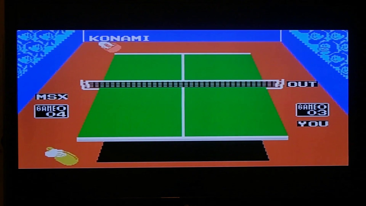 MSX game: Konami´s PING-PONG
