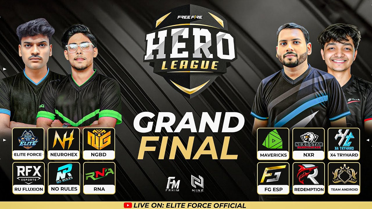 [LIVE] HERO LEAGUE WEEK 01|| GRAND FINAL || @GWDNABIL  @astatine_youtube @ELITE-FORCE786