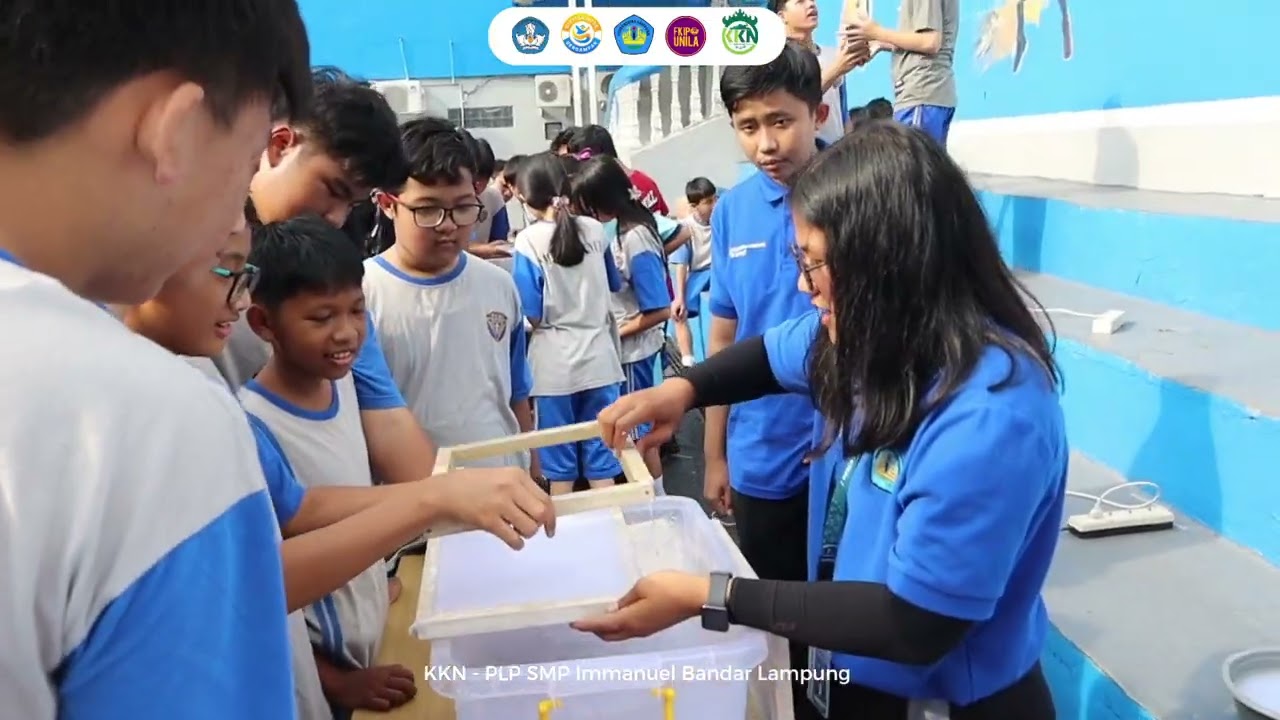 Sosialisasi Literasi Lingkungan & Pelatihan Daur Ulang Kertas SMP Immanuel Bandar Lampung 