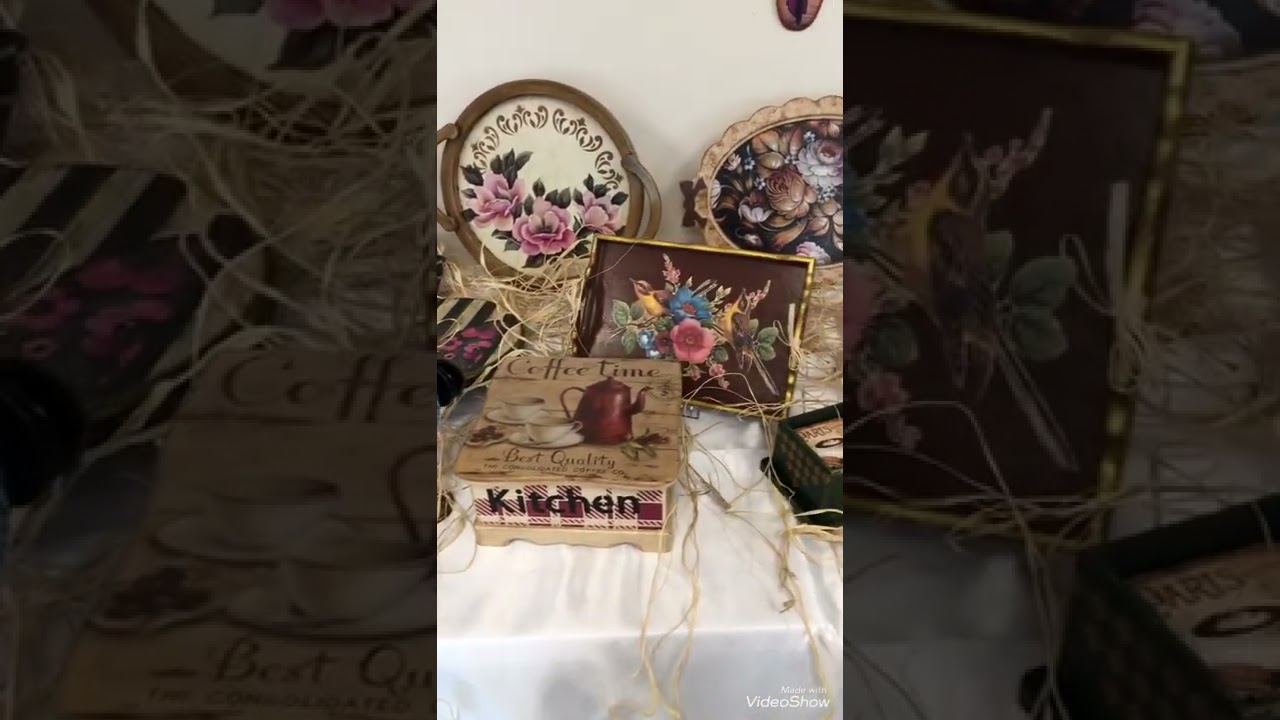 Ahşap boyama sergimiz #ahşap #boyama #hobi #artwork #art #sanat #takıkutusu #dekorasyon #kurs #ders