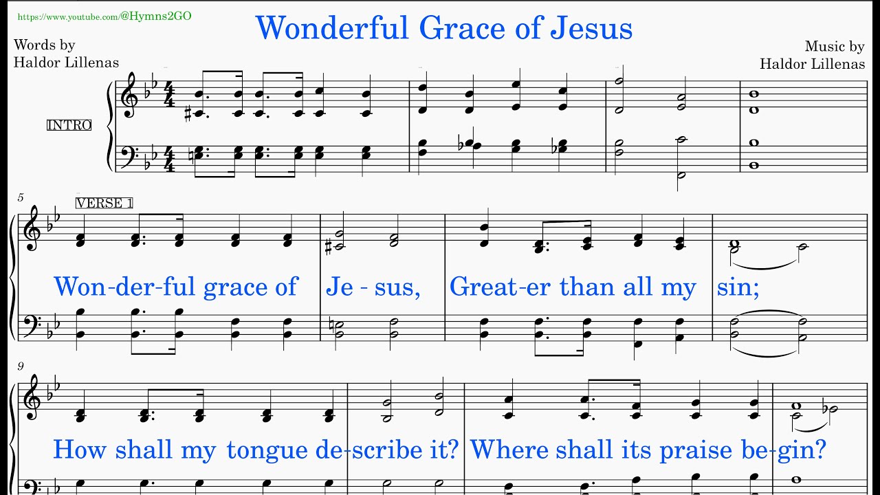 Wonderful Grace Of Jesus (Lillenas - Lillenas) [v1] [REPLACED]
