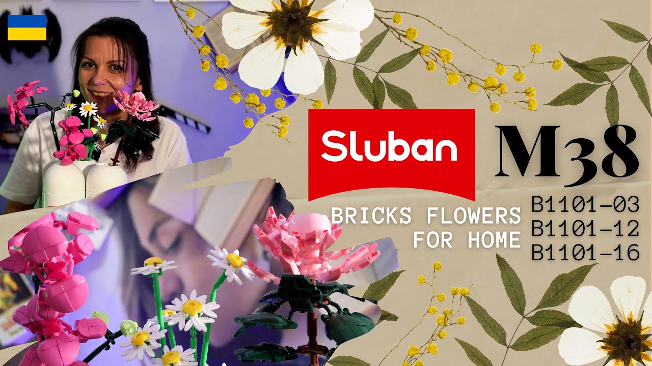 BRICKS 2.0. SLUBAN PLEYERID B1101 - КІМНАТНІ РОСЛИНИ. ЧУДОВИЙ ПОДАРУНОК ДІТЯМ ТА ДОРОСЛИМ.