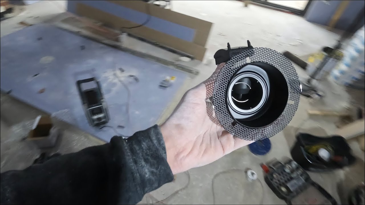 Electrician installing plaster over lights!!