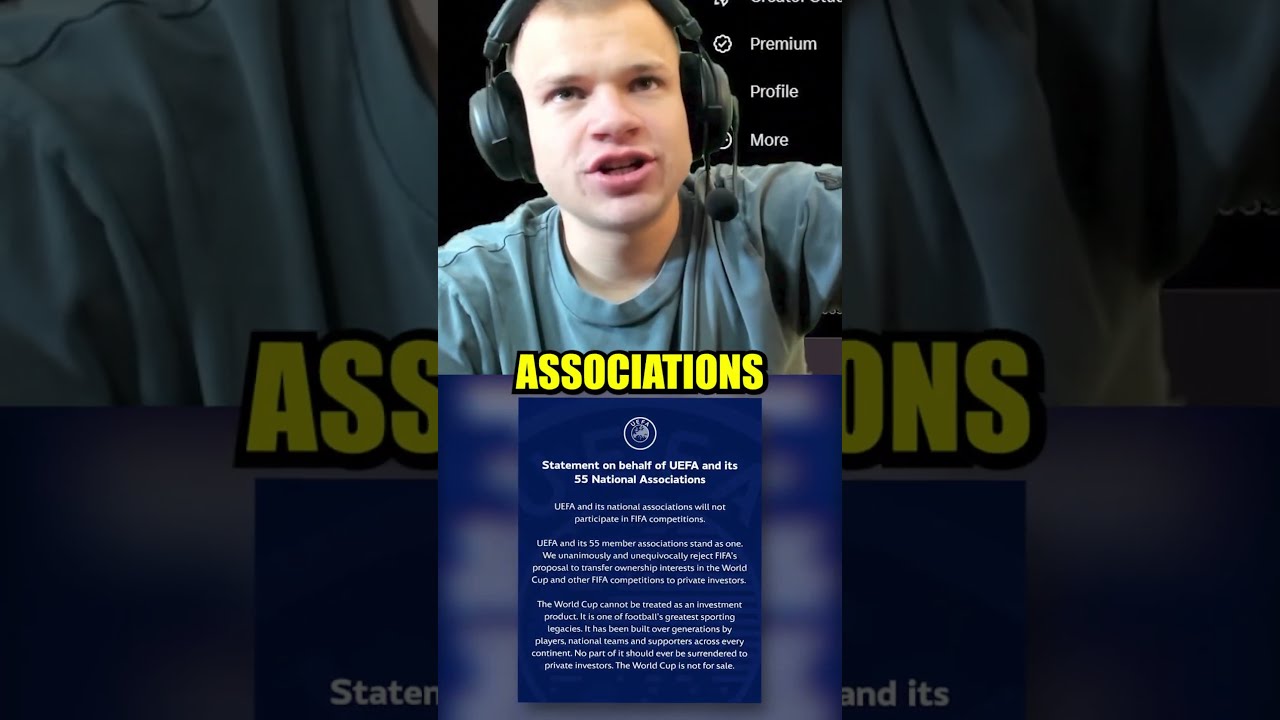 Jynxzi Reacts to UEFA Boycotting the FIFA World Cup! 😱⚽