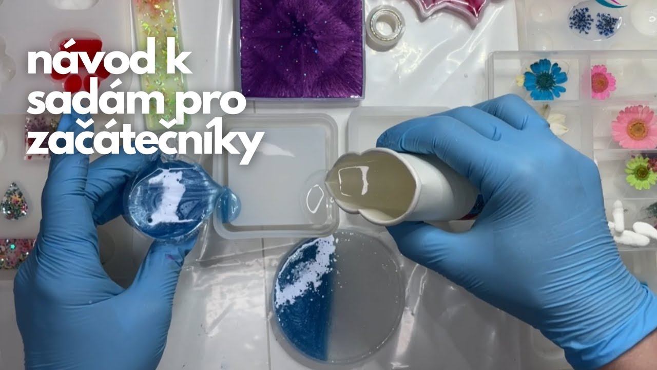 Návod pro sady - výroba z pryskyřice: podtácky, krabičky, šperky, klíčenky a záložky | Resin Studio