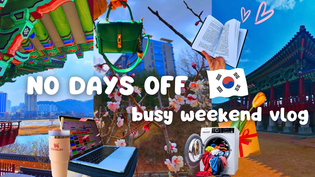 Foreigner Living in Korea | Weekend Vlog, Daily Life in Ulsan | Reading, Studying and Laundry