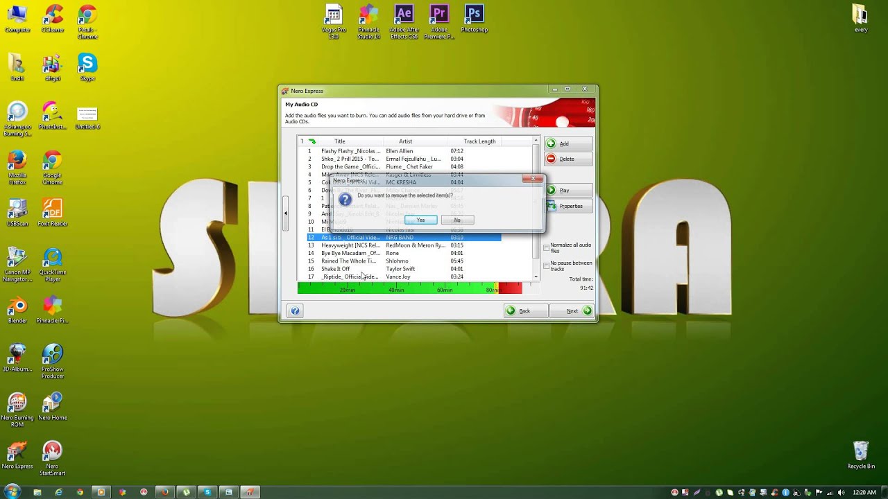 How to burn mp3 music using Nero 7