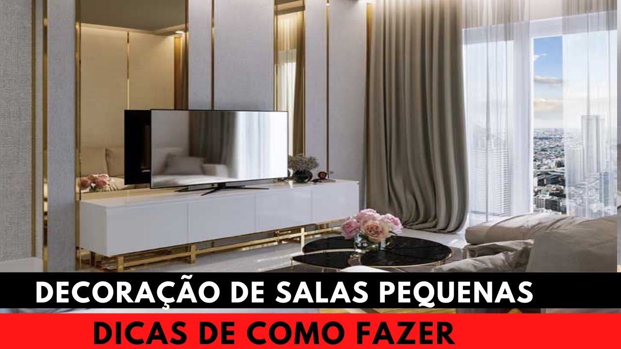 7 Dicas Decoração de uma Sala de Estar Pequena | Rizza Diniz Arquiteta
