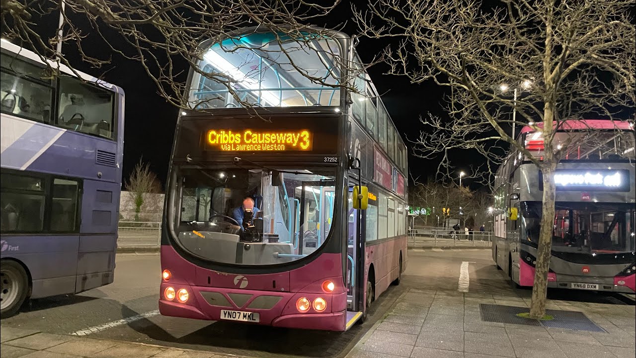 *Thrashy* YN07MKL 37252 on the 3 to Cribbs Causeway + Startup!