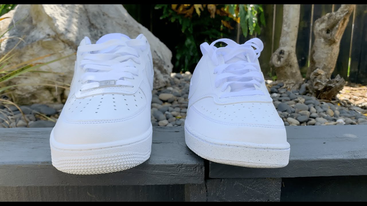 OG Nike Air Force 1 vs Nike Court Vision comparison review