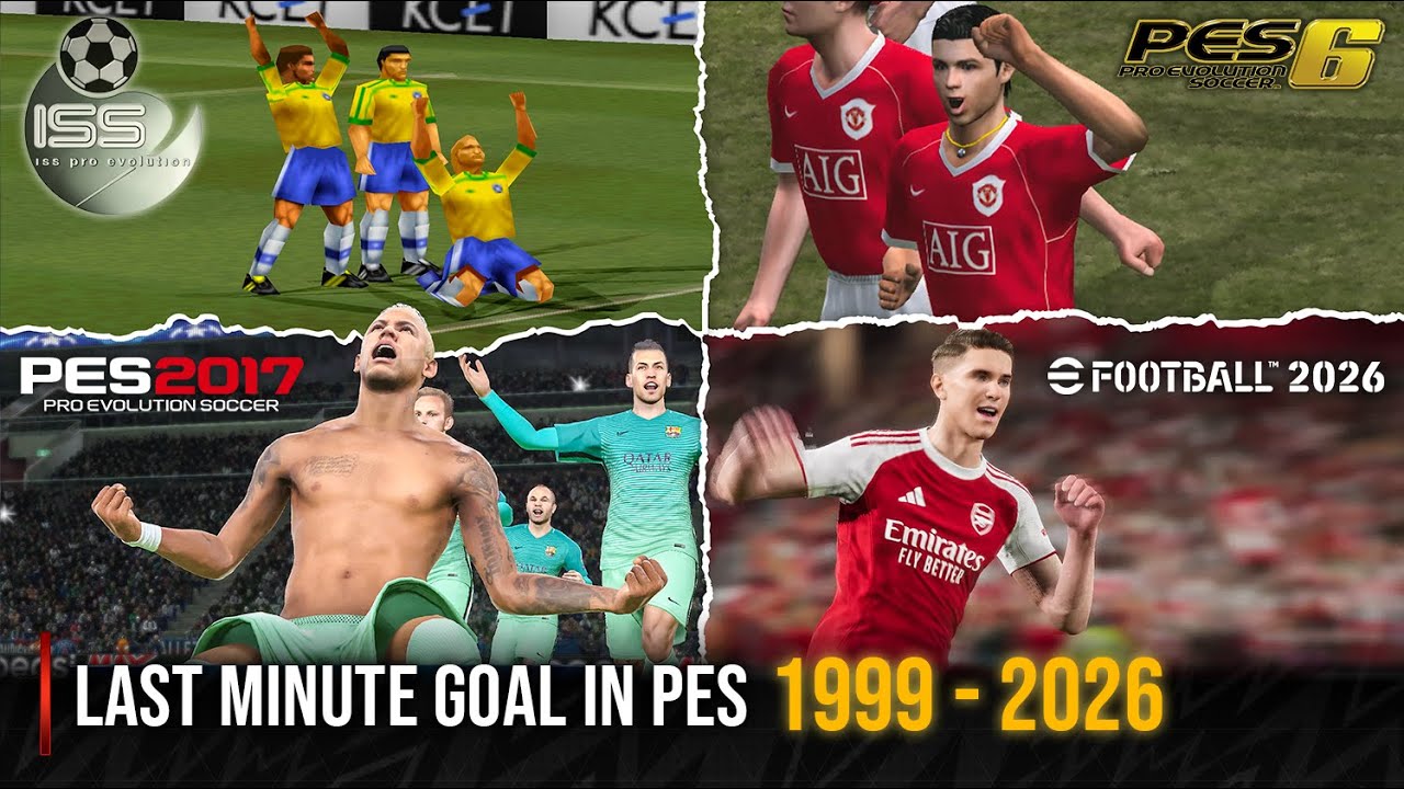 Гол на последних минутах в каждой игре PES | 1999 - 2026 |