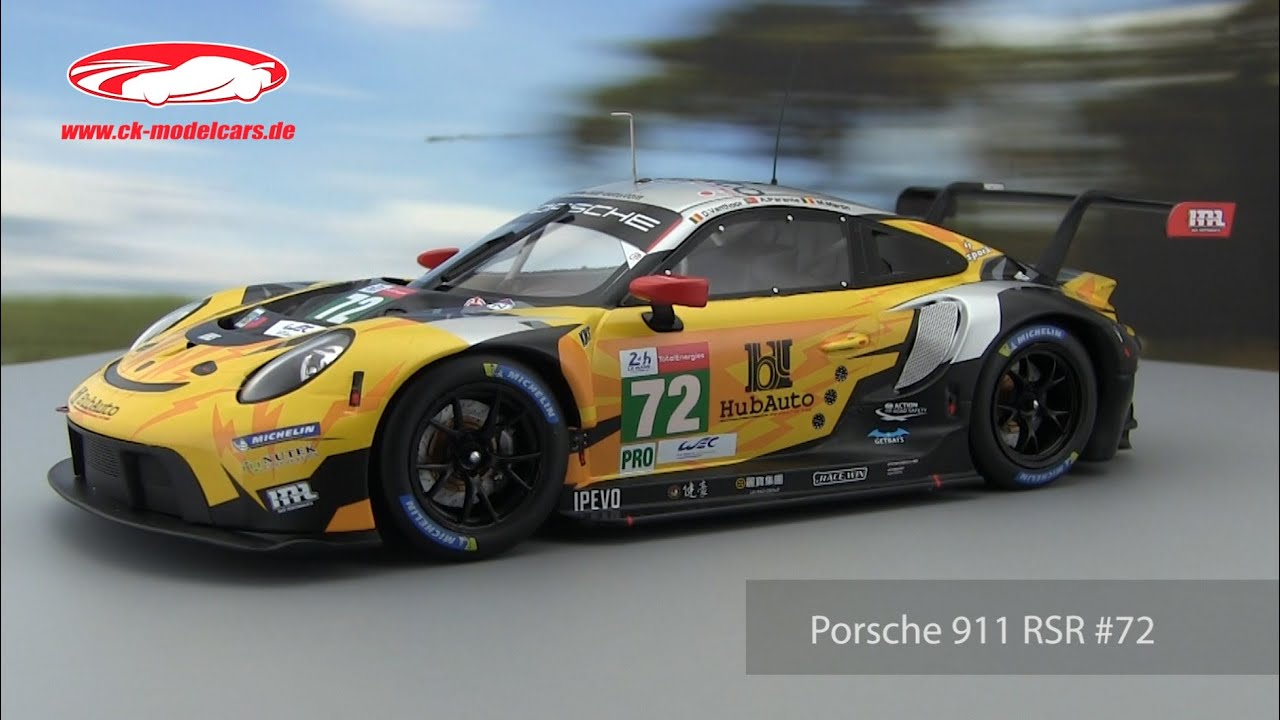 ck-modelcars-video: Porsche 911 RSR #72 24h LeMans 2021 HubAuto Racing 