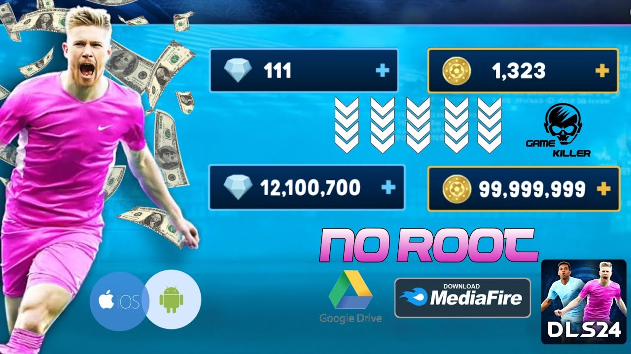 DLS 24 Unlimited Coin, Gems & All Player Max