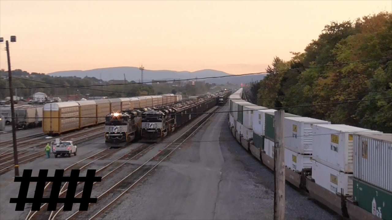 Norfolk Southern Trains at Rose Yard in Altoona by Super Trains