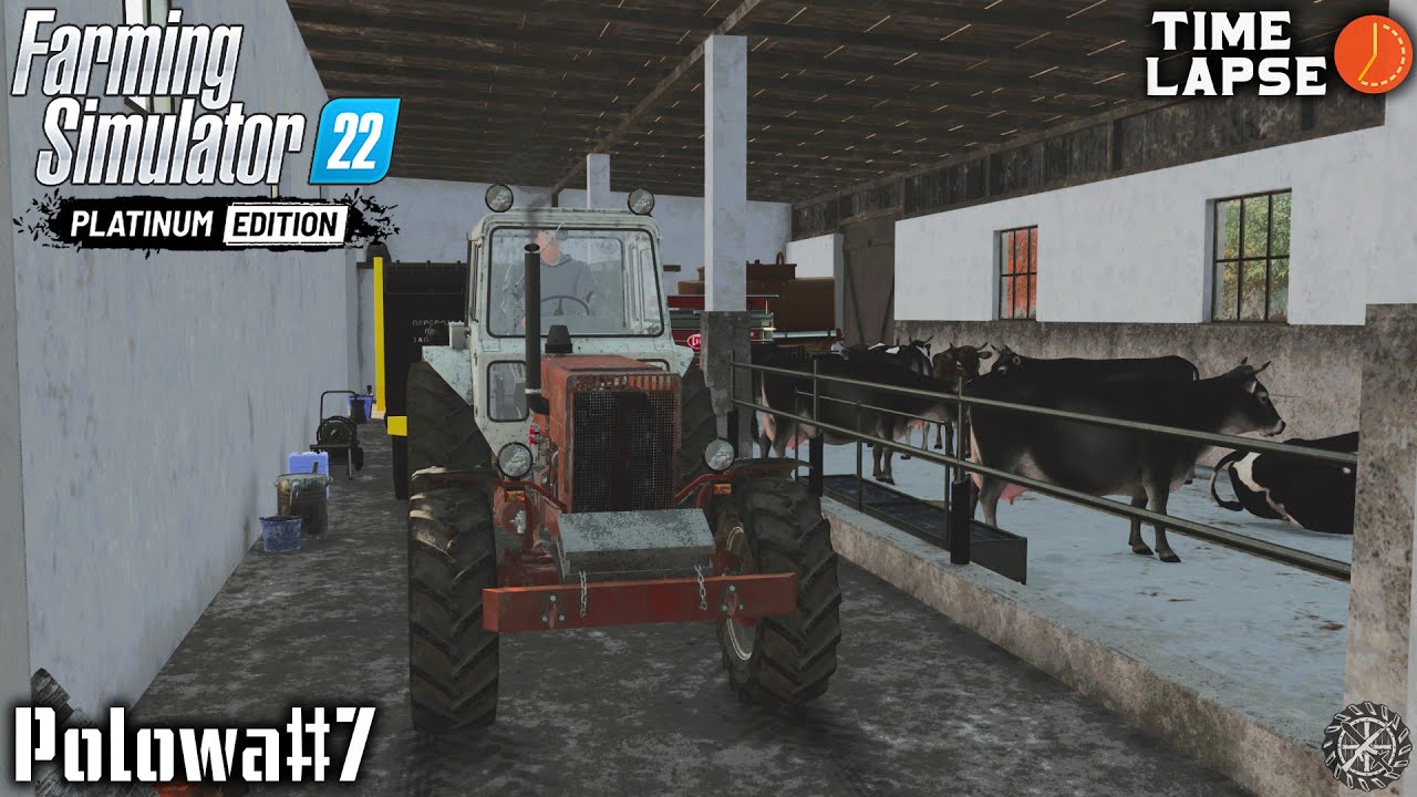 ПОКУПКА и КОРМЛЕНИЕ ЖИВОТНЫХ, опрыскивание СОРНЯКА | FS22 | Polowa - Timelapse #7
