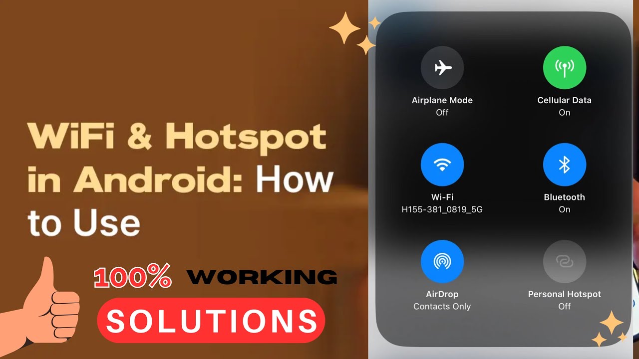 Run both WiFi and Hotspot at the same time from one device - How to Use WiFi & Hotspot [2 Methods]