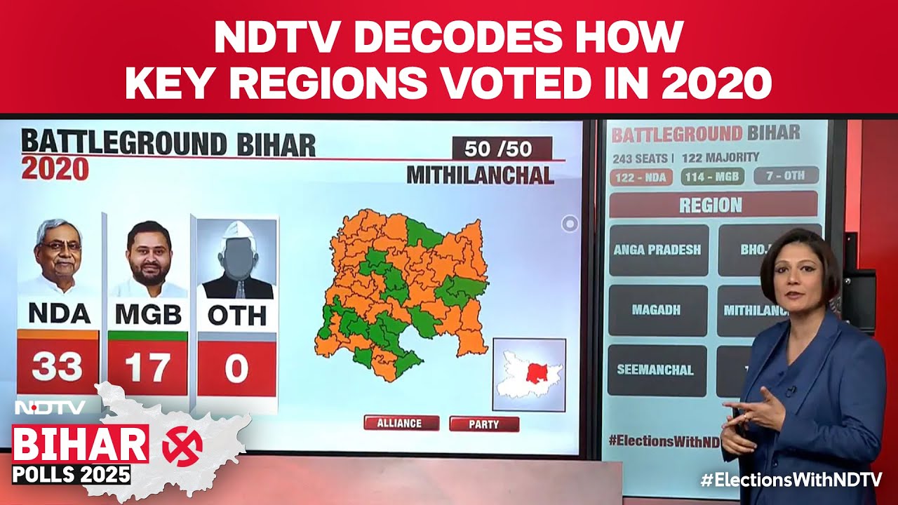 NDTV Decodes Bihar's Key Regions And How The Mandate Looked In Previous Elections