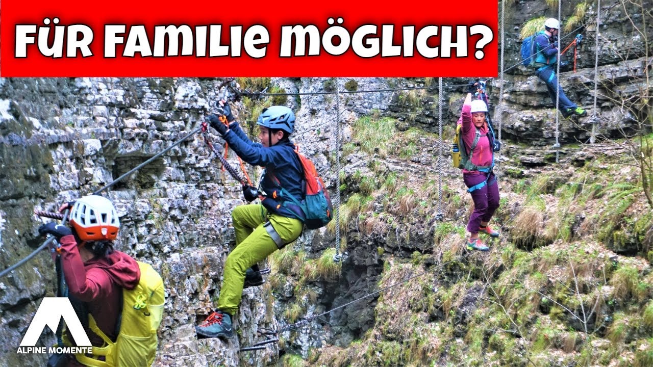 Postalmklamm Klettersteig / Postalm Klettersteig für Anfänger, Familie, Kinder, Jugendliche machbar?