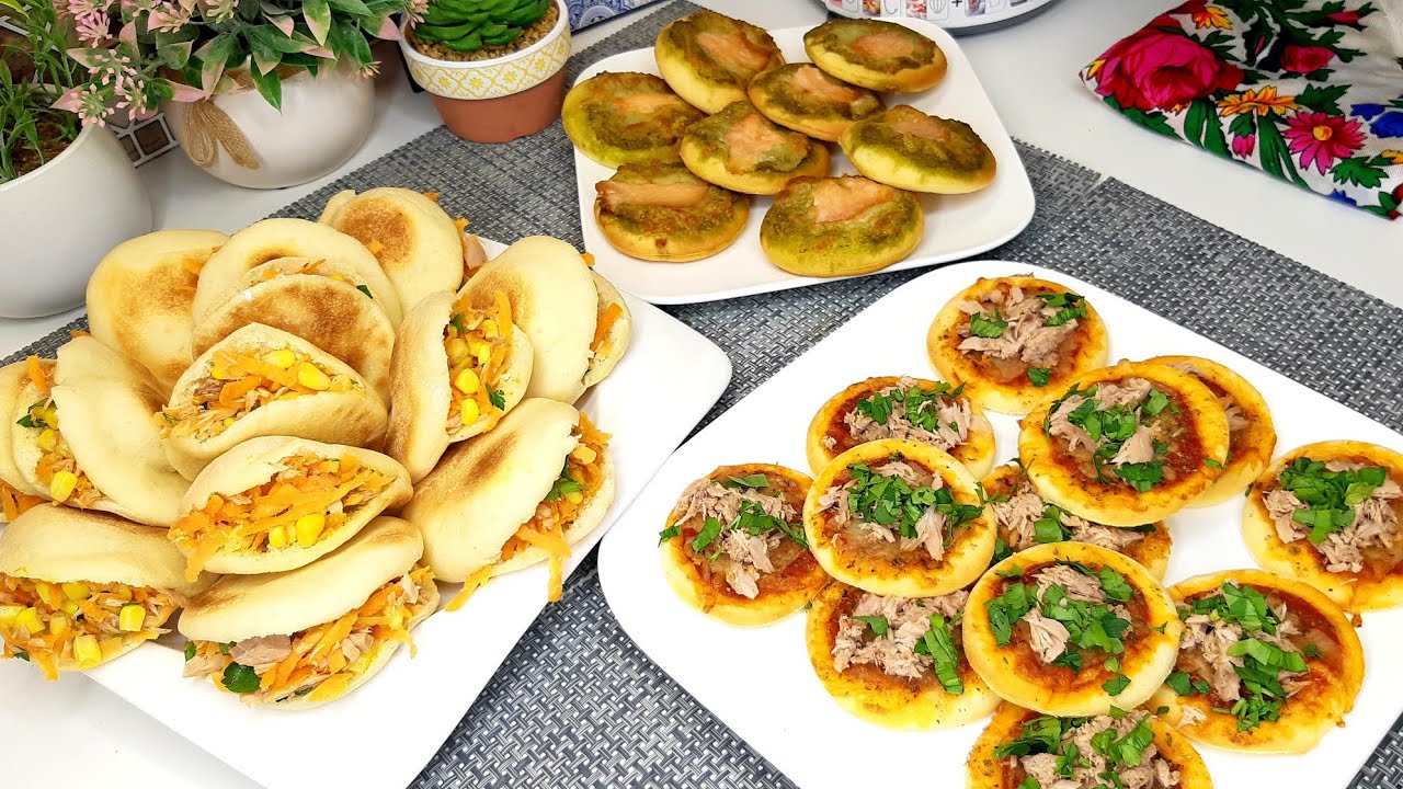وصفات رمضانية❤ميني بيتزا، بطبوط بعجينة قطنية و هشة/رمضان Recette Ramadan mini pizza et batbout