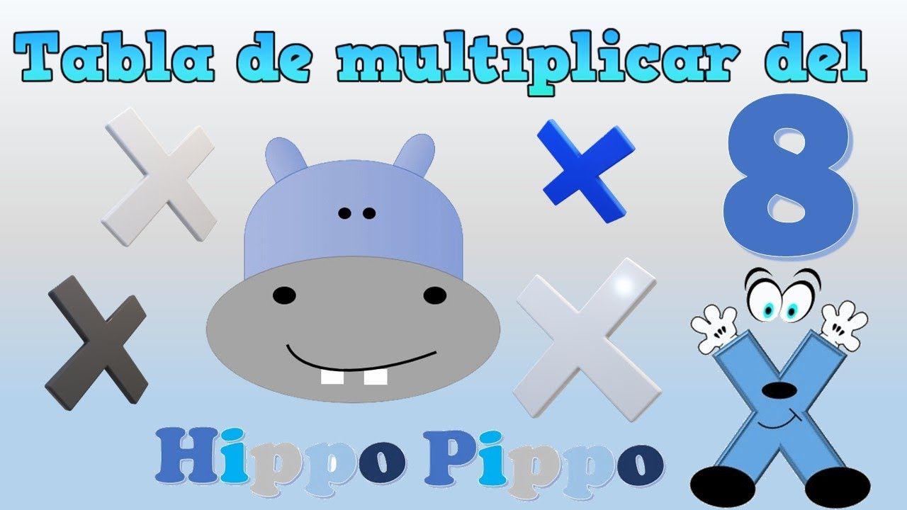Aprender a multiplicar - Tabla de multiplicar del 8 | Números para niños