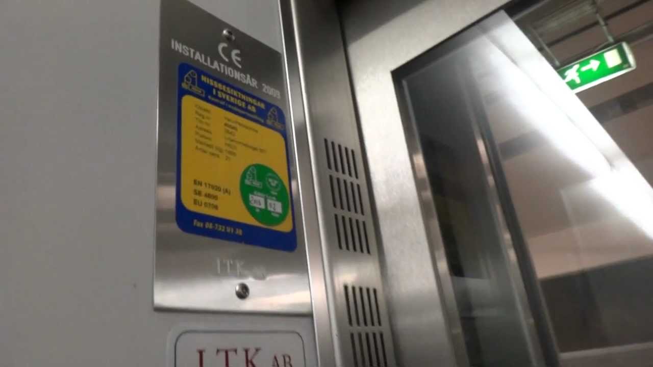 I.T.K. MRL Traction elevators @ Liljeholmen Mall, Stockholm, Sweden.