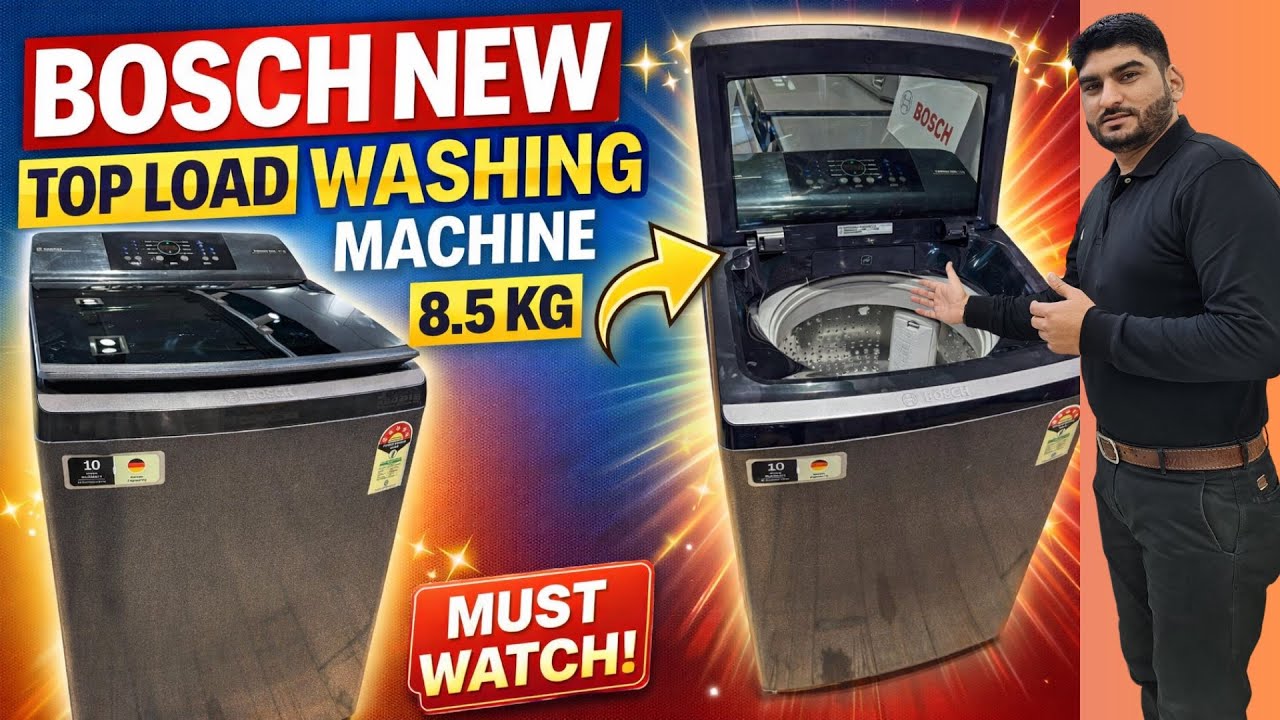 Bosch New Top Load Washing Machine 8 5 Kg 🔥 | WOE850B7IN Review | Price, Power & Water Consumption