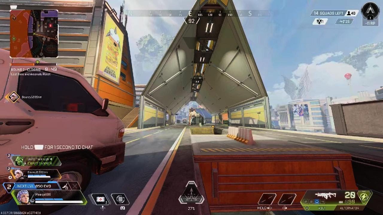 Apex Legends Ranked Sliver I in almost to hit Gold VI Rank.