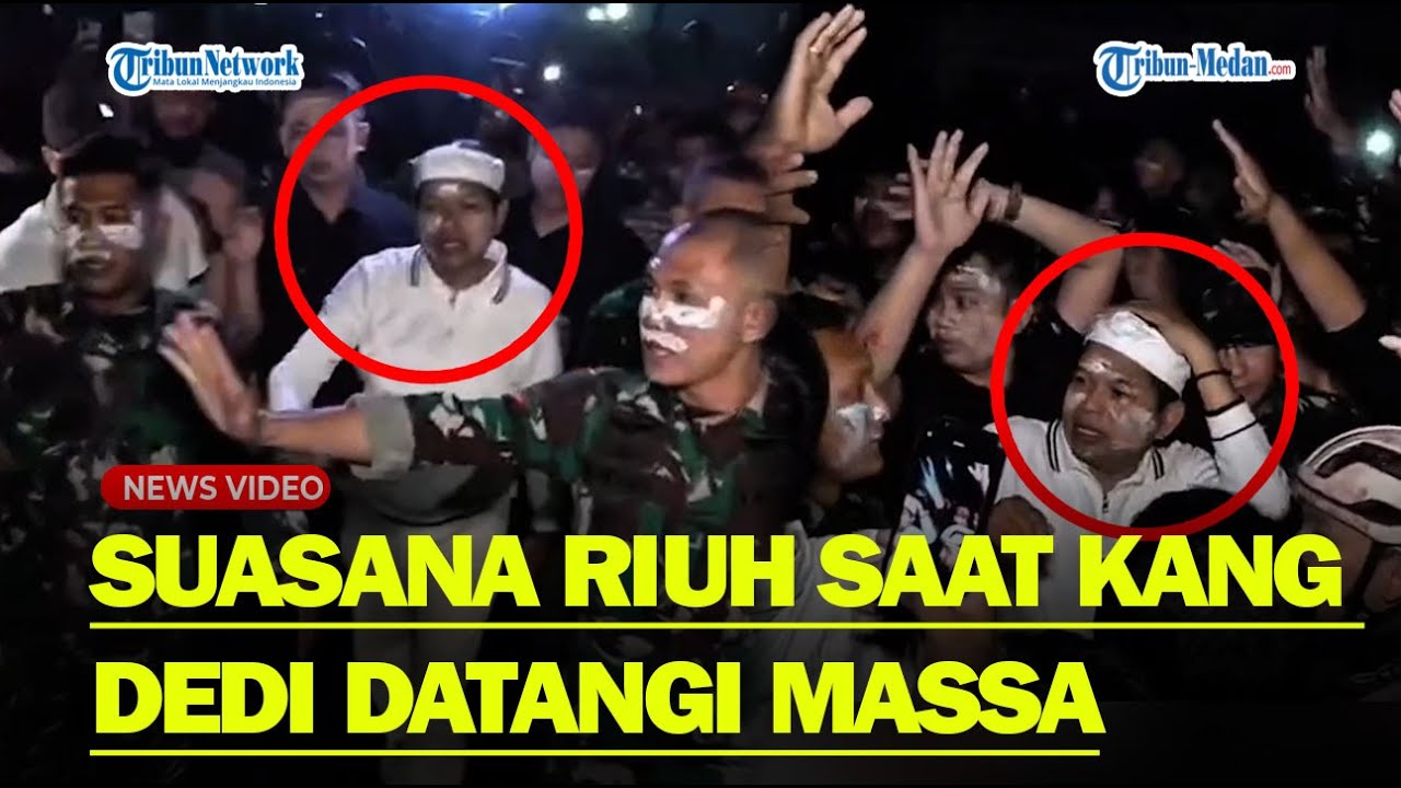 TURUN MALAM HARI❗ Dedi Mulyadi Temui Pendemo Buka Dialog