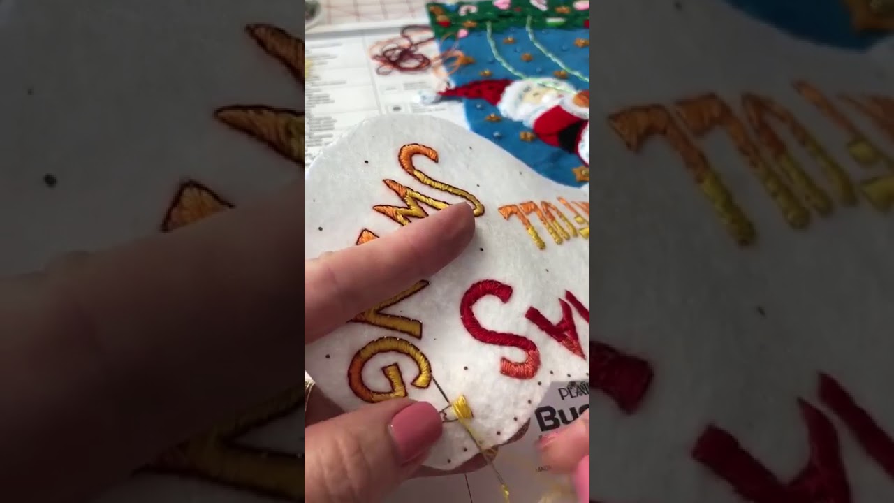 Tutorial Satin Stitch According to the Plaid / Bucilla Instructions
