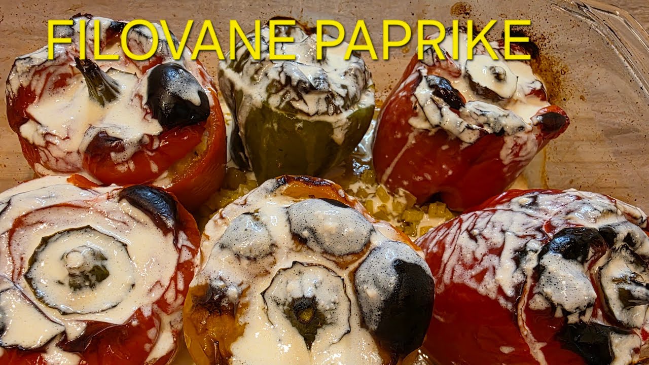 PUNJENE PAPRIKE IZ RERNE SA MESOM I KROMPIROM 🥩🥔🫑 Starinski domaći ručak