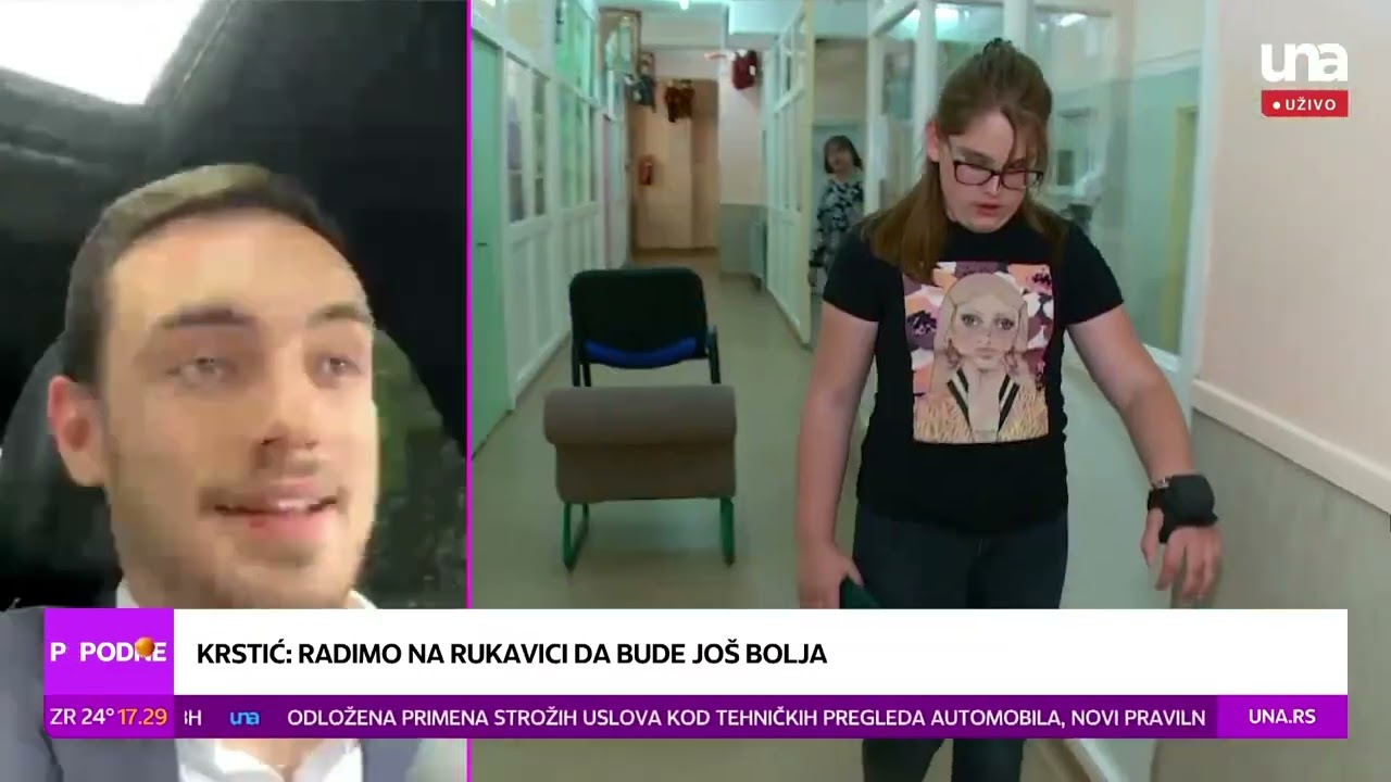 Pametna rukavica za slepe u emisiji Popodne, rubrika Budimo ljudi, TV Una