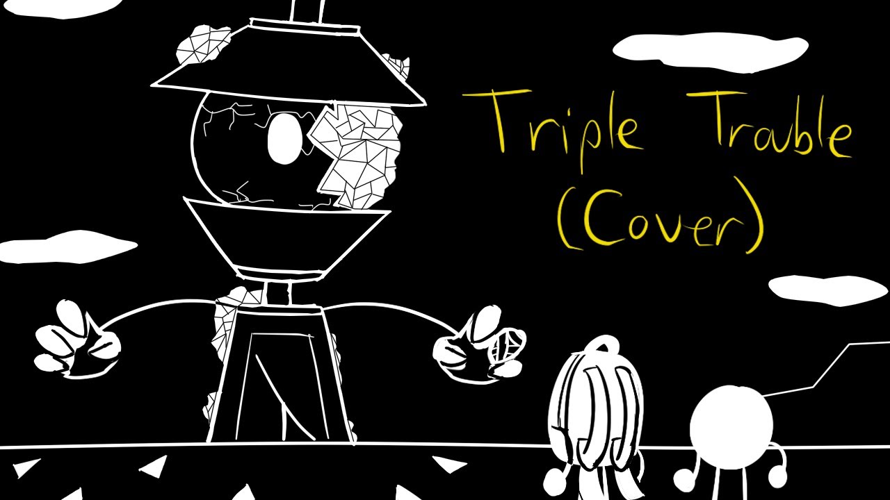(FNF x #hfjONE) Triple Struggle - Triple Trouble Cover (V2)
