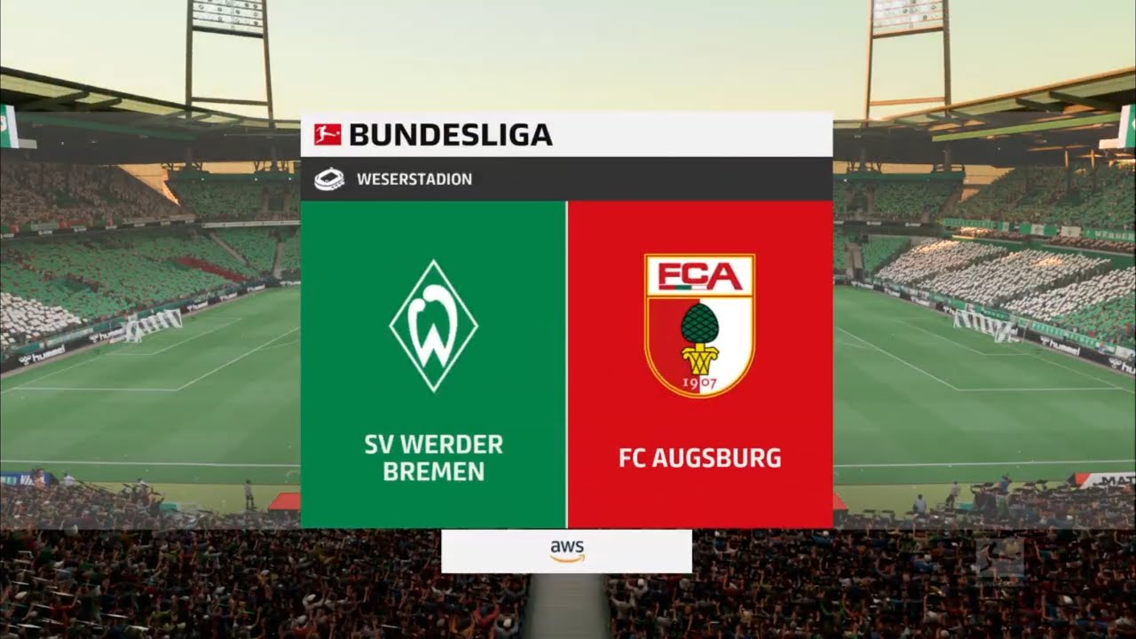 EA FC 25 PS4 | SV Werder Bremen VS Augsburg - Bundesliga 2024/25 | Matchday 18 | Gameplay PS4