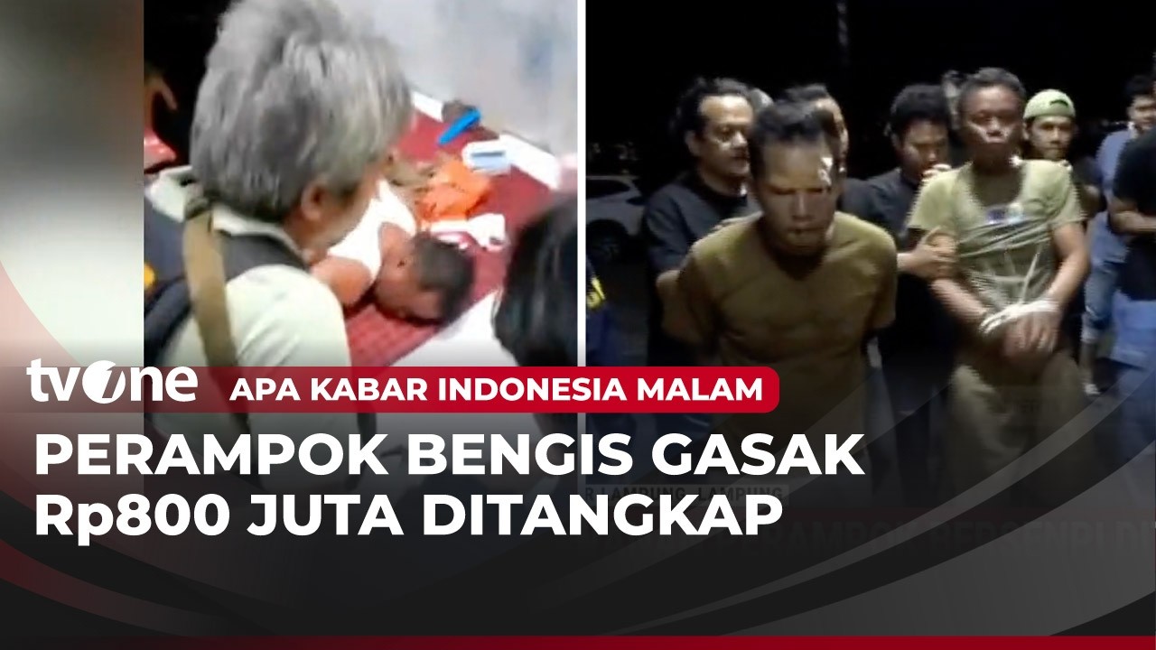 Kawanan Perampok Uang Rp800 Juta Dibekuk Polisi | AKIM tvOne