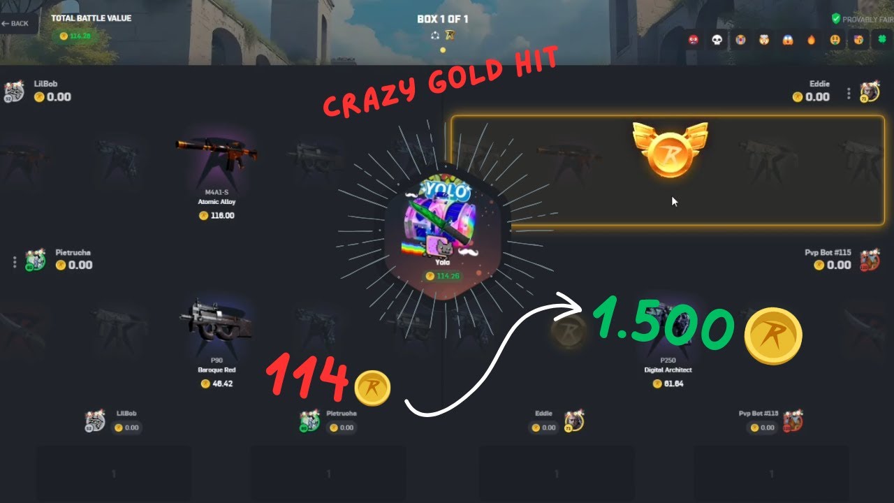 FROM 114 COINS TO 1.500!! CRAZY ROLL SPIN ( AWP GIVEAWAY ) CSGOROLL