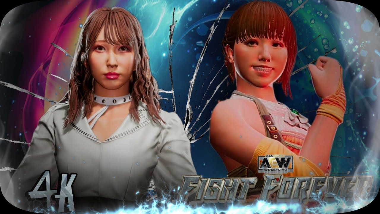 AEW Fight Forever Riho vs Yuka Elite Difficulty 4K 60 FPS