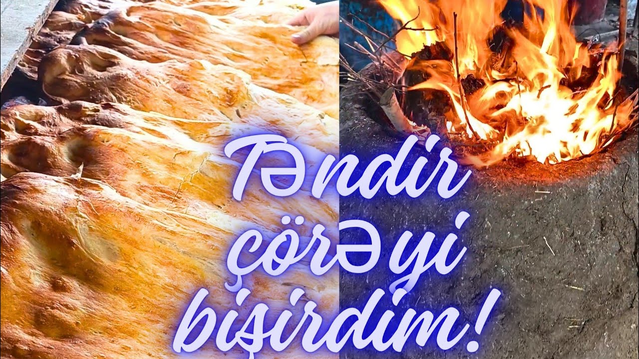 Kənddə təndir çörəyi bişirdim🥖 |Amazing Traditional Tandoor Bread! #kəndhəyatı #çörək #villagelife 