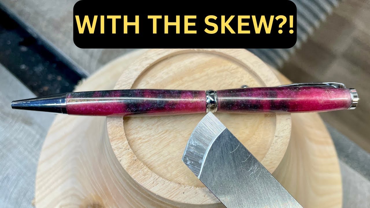 Поворот ручки из смолы — с помощью косого резца?! (Это действительно работает)