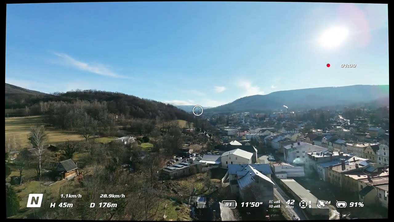 Zlate Hory (miasto), Czechy - FPV immersive flyaround DJI Neo 2 / Goggles N3 / RC Motion 3