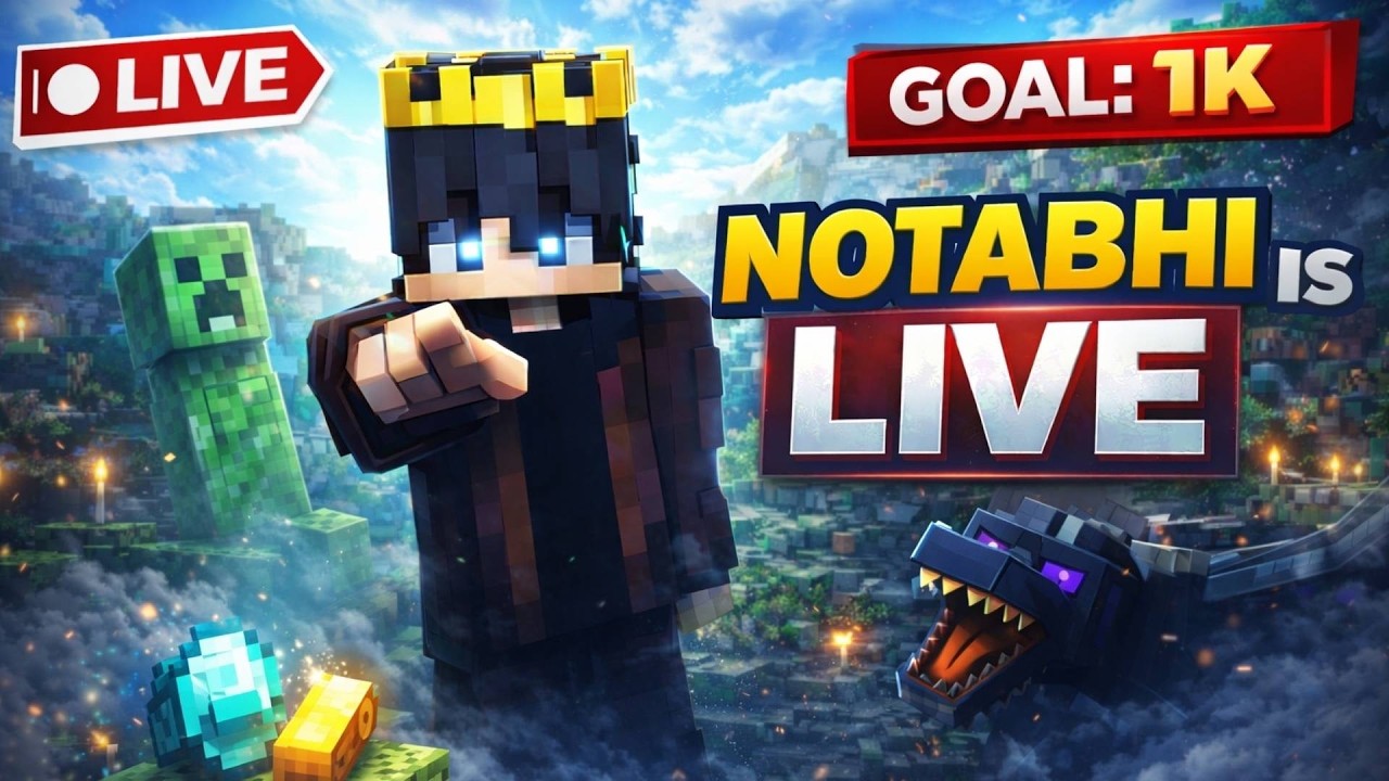 Minecraft Survival LIVE | MINECRAFT | LIVE | NOTABHI