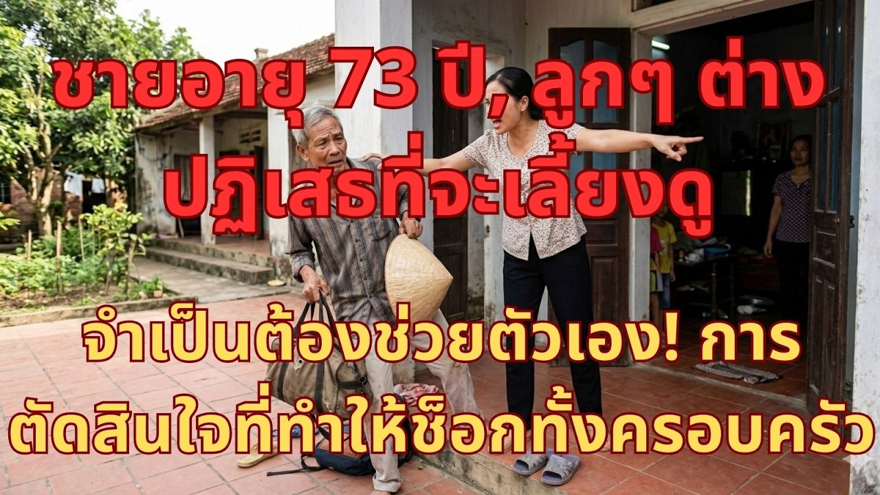 ชายอายุ 73 ปีลูกๆ ต่างปฏิเสธที่จะเลี้ยงดูจำเป็นต้องช่วยตัวเอง!การตัดสินใจที่ทำให้ช็อกทั้งครอบครัว