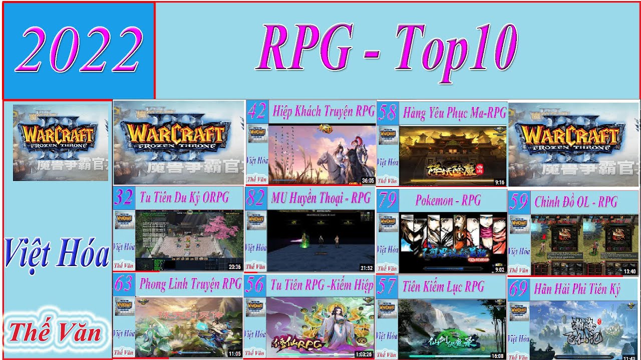 Top 10 RPG Maps in 2022 - PC game Warcraft 3 dz offline