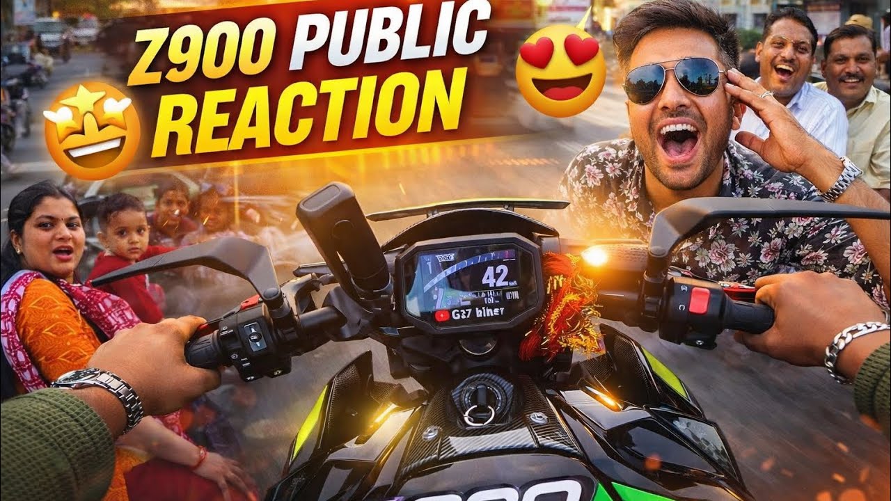 Z900 Public reaction 😍, Loudest Z900 🤩public reaction 🔥