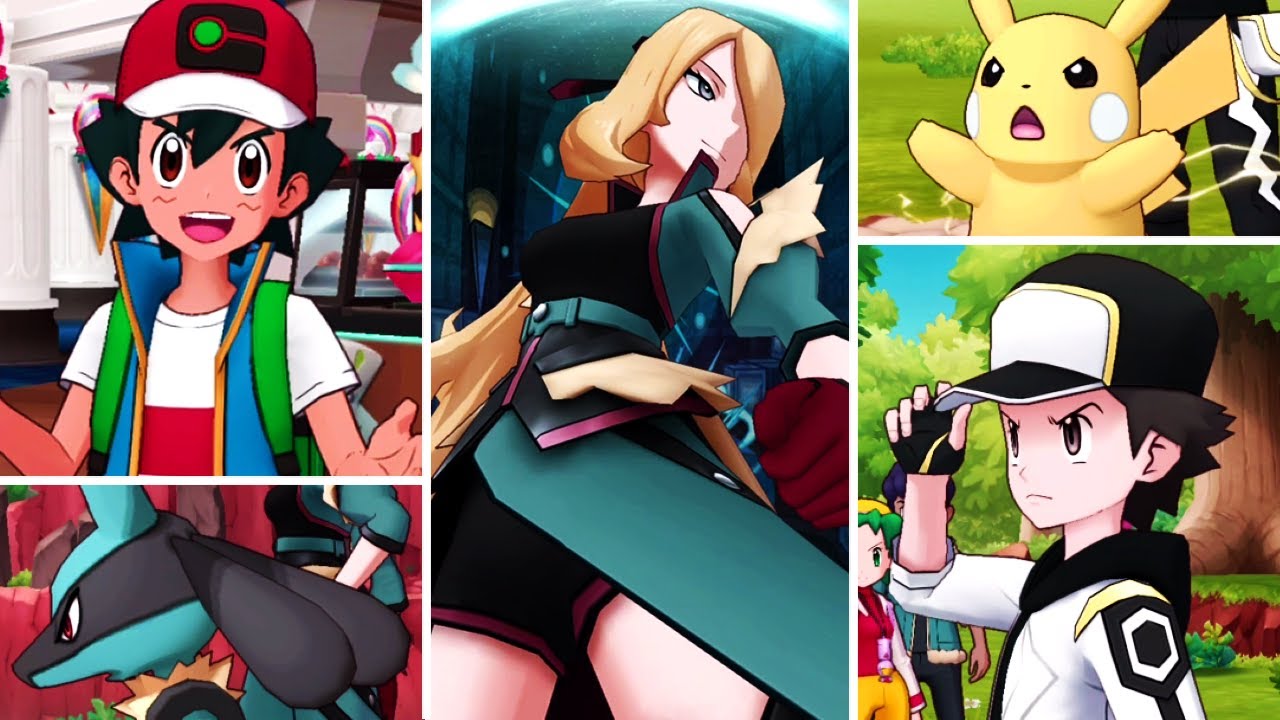 Pokémon Game : Cynthia Vs. Red Finally Real (Pokémon Masters Ex - VA ENG)