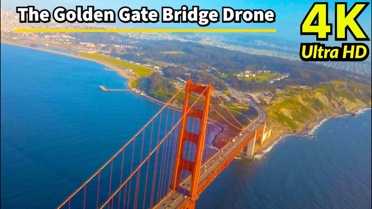 Golden Gate Bridge, San Francisco, California, USA in 4K UHD