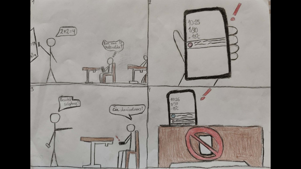 Komiksai „Mano gyvenimas socialiniuose tinkluose“