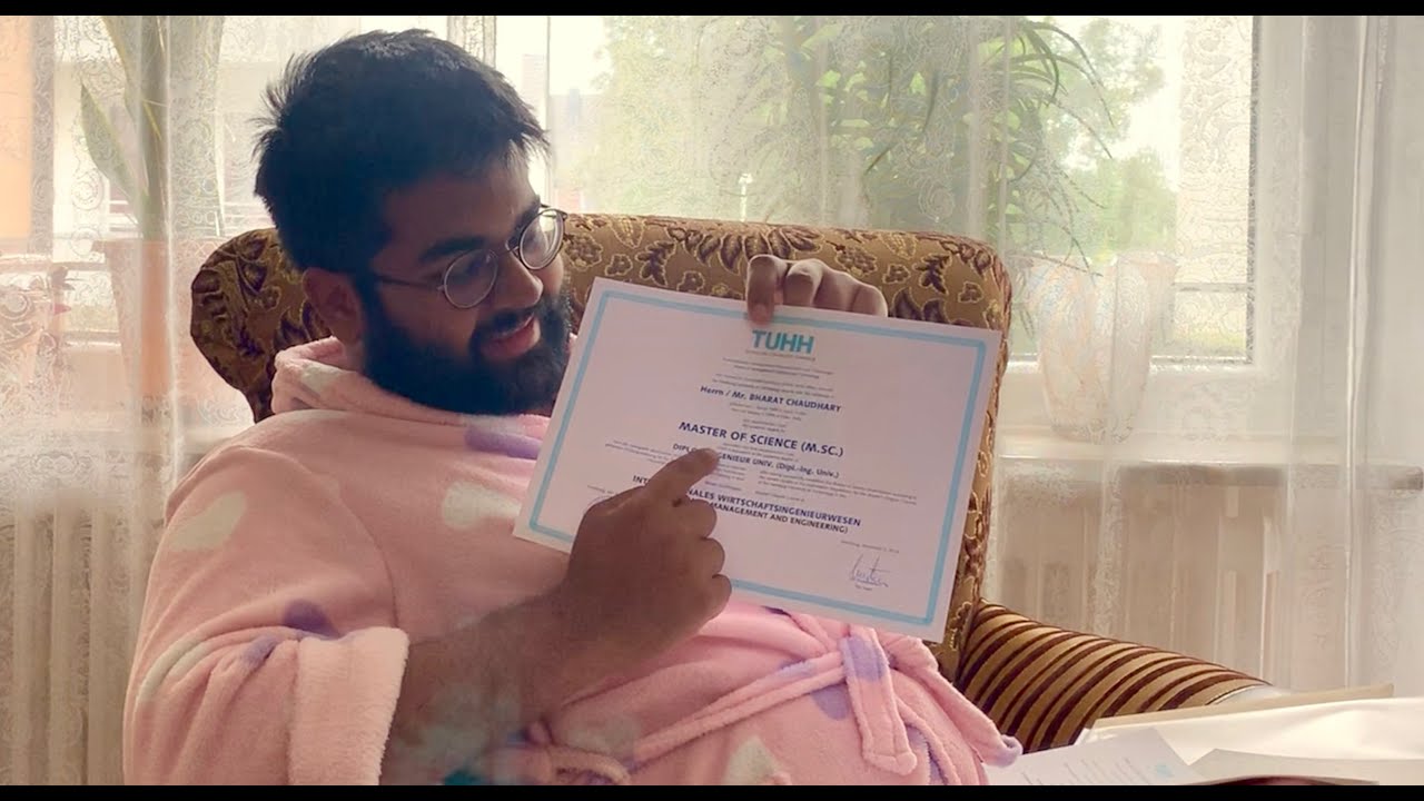 Unboxing my Master's Degree Certificate from TU Hamburg | M.Sc. IWI | Study in Germany 🇩🇪