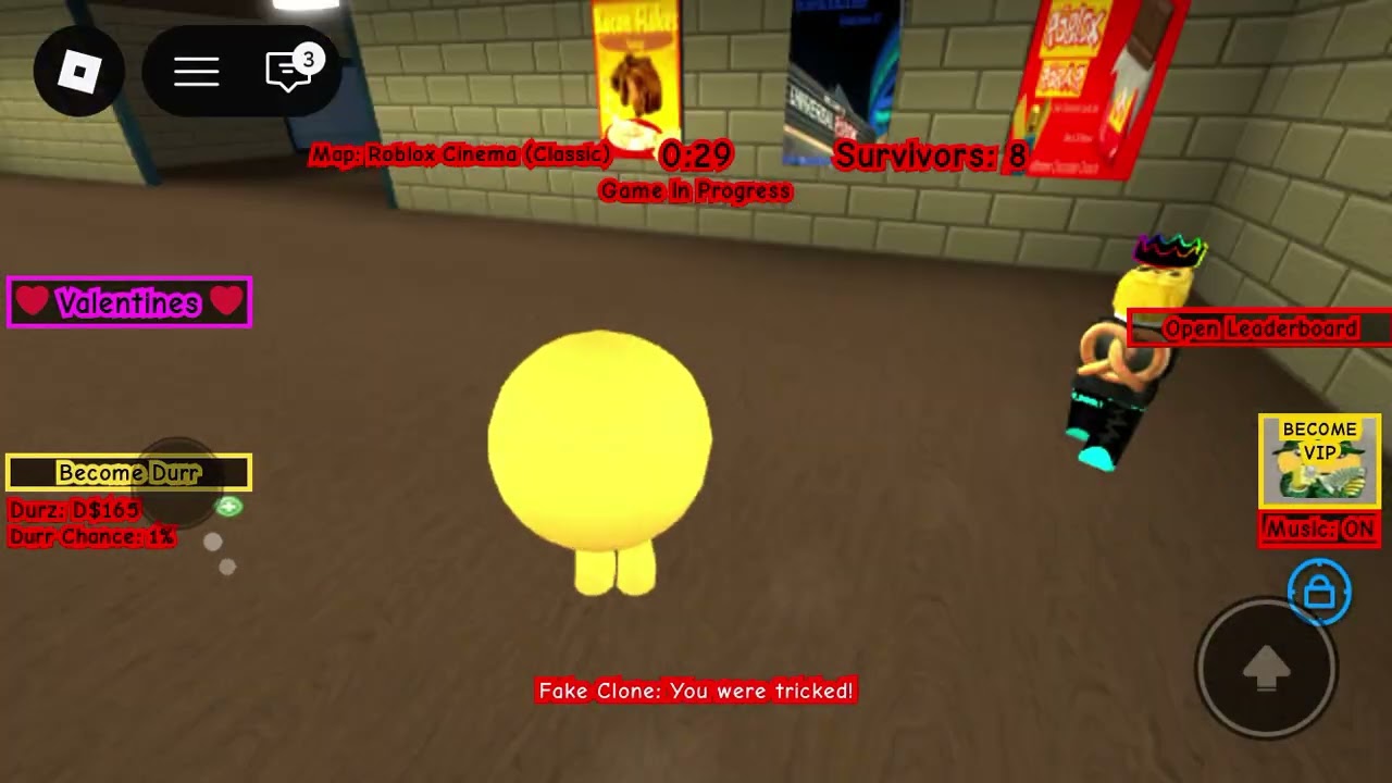 Me playing MURDURR on Roblox 