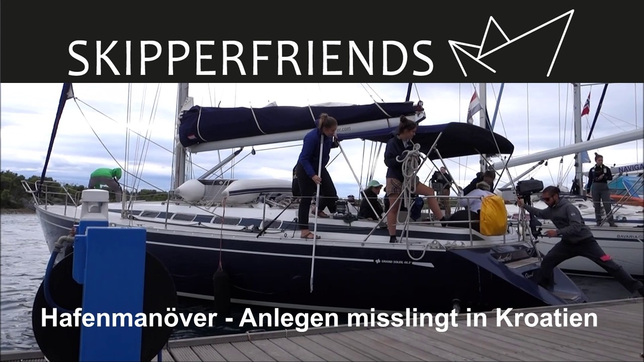 Hafenkino - missglücktes Anlegemanöver in Kroatien